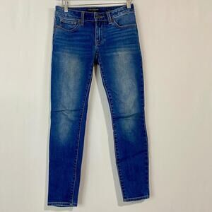 Lucky Brand Women's Lolita Ankle Jeans Low-Rise Skinny Blue Wash Size 2/26 EUC